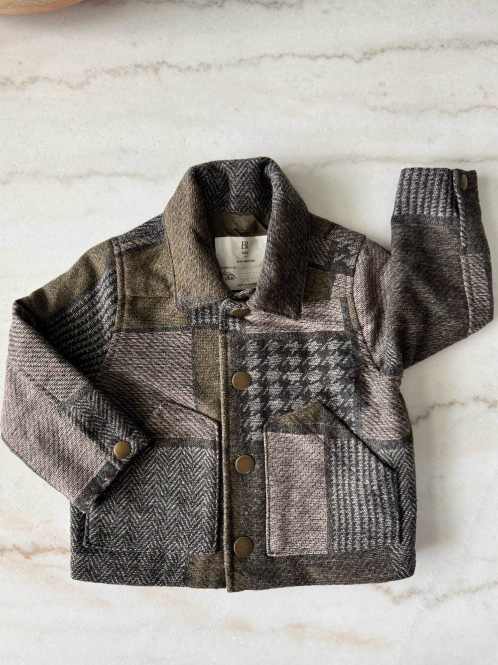 Banana Republic Baby Patchwork Wool-Blend Jacket (18-24M)